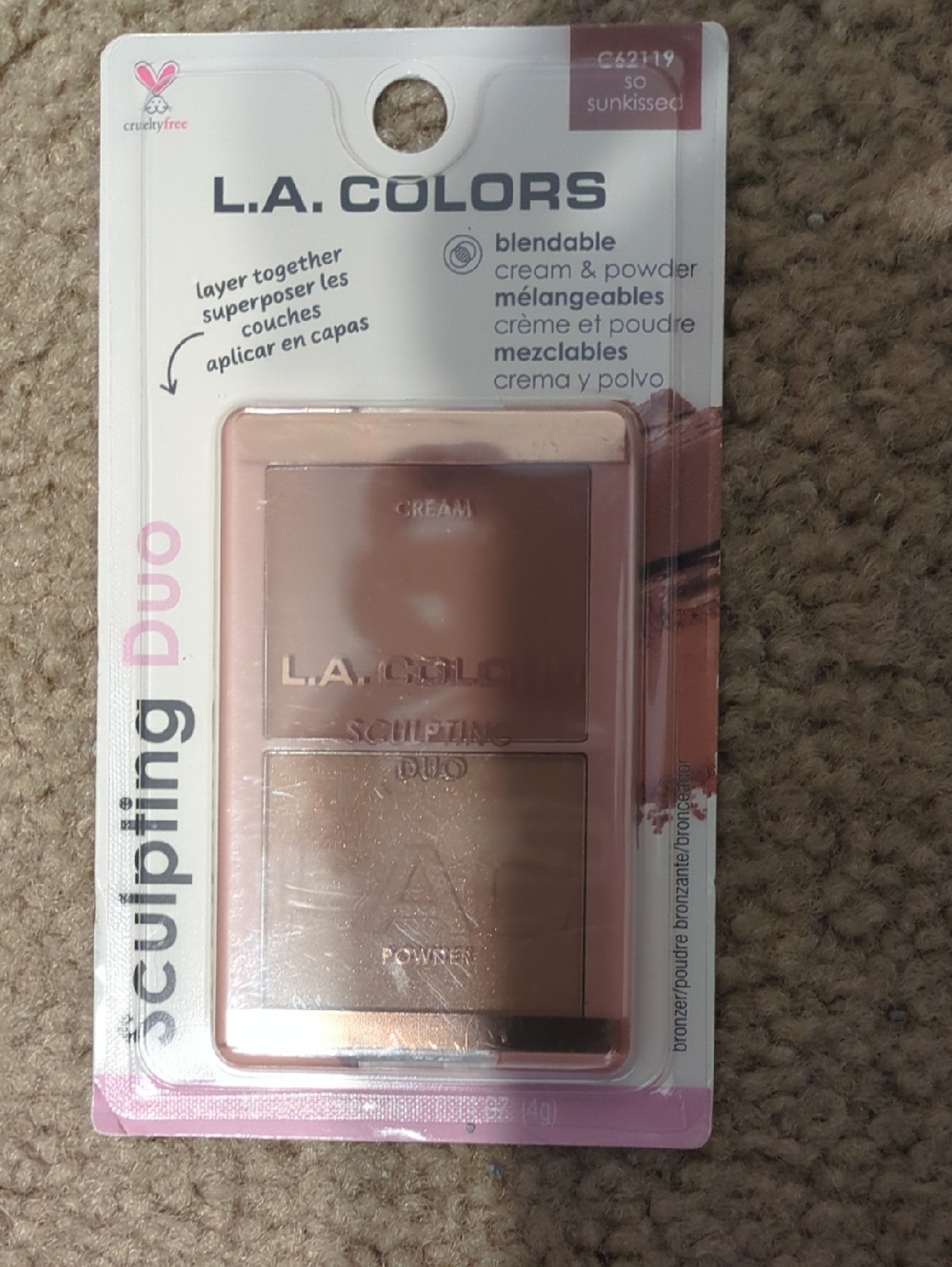 L.A. Colors Sculpting So Sun kissed Duo - Cream & Shimmer Bronzer